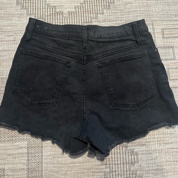 Madewell High Rise Black Denim Shorts - Picture 5 of 5